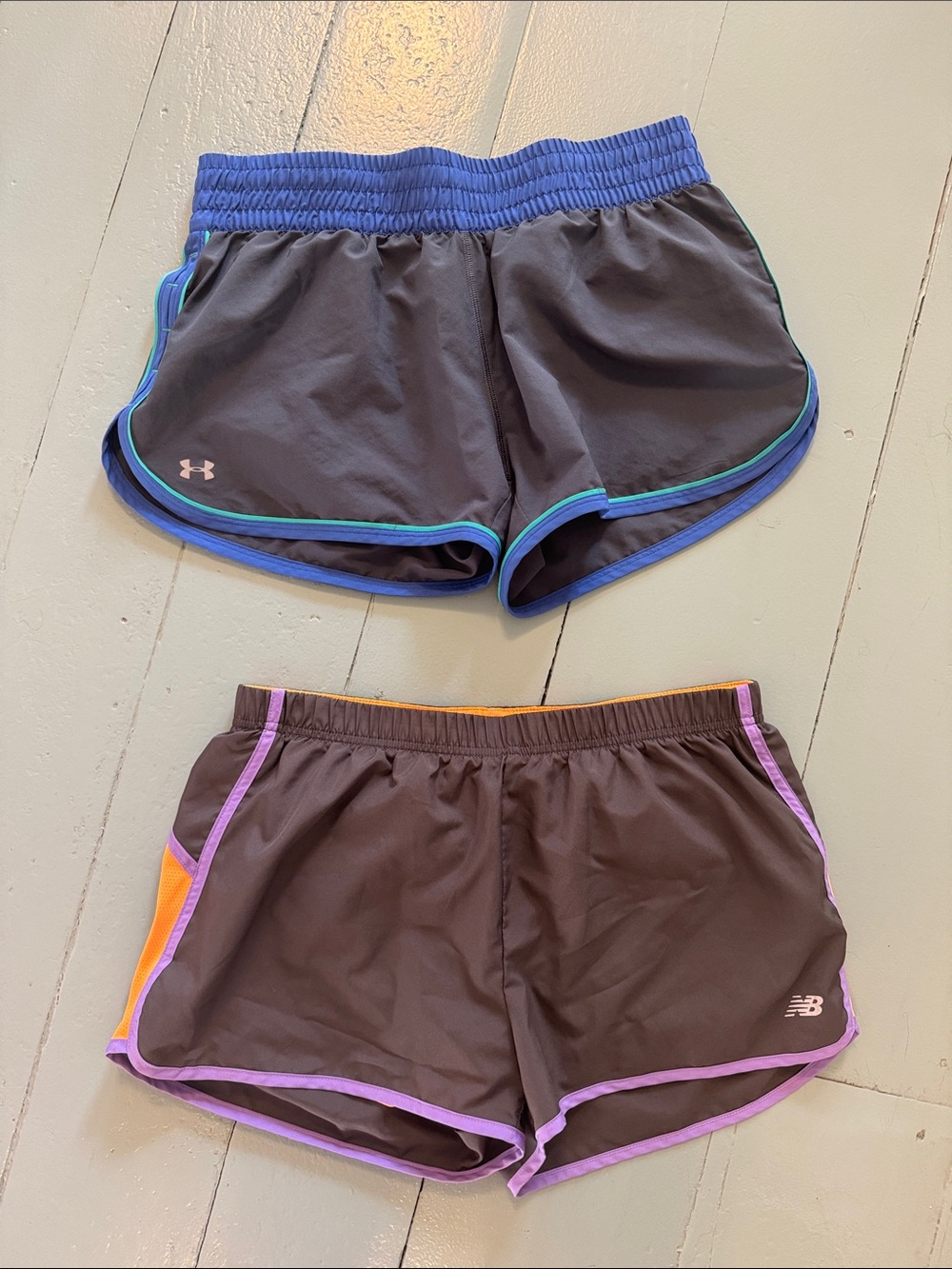 Under Armour and New Balance Women's Running Shorts - large